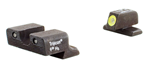 76687 Trijicon SP101Y HD NS Springfield XD/XD(M) F/R Grn Tritium Yellow Front Outline