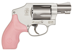 Smith & Wesson 150466 642 Airweight Double 38 Special 1.875" 5 Pink Rubber Stain
