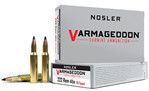 81553 Nosler 65135 Varmageddon  222 Rem 40 gr Flat Base Tipped (FBT) 20 Bx/ 10 Cs
