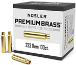 81581 Nosler 10098 Unprimed Cases  223 Rem Rifle Brass 100 Per Box