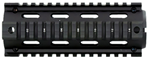 Aim Sports Inc 81610 Aim Sports MT021 M4 Handguard 6" Carbine Style Made of Aluminum with Black Anodi