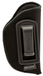 Bulldog Cases 8313 Bulldog DIP-1 Deluxe  Black Synthetic Suede IWB for Mini Semi-Auto Right Hand