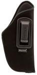 Bulldog Cases 8320 Bulldog DIP-7 Deluxe  Black Synthetic Suede IWB for Compact Autos w/ 2.50-3.75"