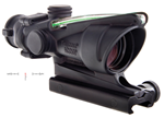 84580 Trijicon 100209 ACOG  Black Hardcoat Anodized 4x32mm Illuminated Green Crosshair