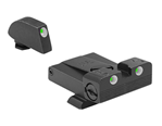 85015 Meprolight 20224 Tru-Dot NS Adj Set Glock 17,19,20,21,22,23 Tritium Green F/R