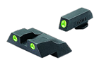 85047 Meprolight 10226 Tru-Dot NS Fixed Set For Glock 26/27 Tritium Green Front/Rear