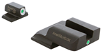 Ameriglo 85473 AmeriGlo SW141 i-Dot Night Sight Set Tritium Green with White Outline Front, Gre