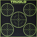 Truglo 85825 TruGlo TG11A6 Tru-See  Self-Adhesive Heavy Paper Universal Black/Green 5-Bullsey