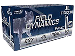 Fiocchi Ammunit 85840 Fiocchi 223FHVB Field Dynamics  223 Rem 40 gr V-Max, Packaged (4) 50 Round Boxes