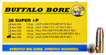 86244 Buffalo Bore Ammunition 33E/20 Pistol  38 Super +P 147 gr Jacketed Hollow Point
