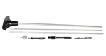 87269 Hoppe's 3PSS Bench Rest Cleaning Rod 3-Piece Style made of Stainless Steel with