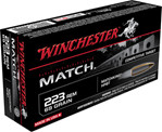 Winchester Ammu 89157 Winchester Ammo S223M2 Match 223 Remington/5.56 NATO 69 GR Boat Tail Hollow Poin