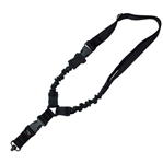 Grovtec Usa Inc 90054 Grovtec US Inc GTSL52 Single Point Sling made of Black Elastic with Bungee Desig