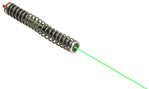 Lasermax 90162 LaserMax LMS-1141G Guide Rod Green Laser For Glock 17/22/31/37 (Gen 1-3) Blk Fin