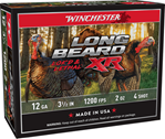 Winchester Ammu 90323 Winchester Ammo STLB12L4 Long Beard XR Shot-Lok Turkey 12 Gauge 3.5" 2 oz 4 Shot