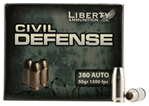 90776 Liberty Ammunition LACD380023 Civil Defense  380 ACP 50 gr Hollow Point (HP) 20