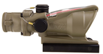 90990 Trijicon 100310 ACOG  Flat Dark Earth 4x32mm Illuminated Red Chevron .223/5.56 B