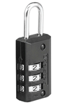 Masterlock 9203 Master Lock 646D Combination Lock  Open With Combination Black Steel