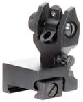 Aim Sports Inc 92281 Aim Sports MT201 Flip Up Rear Sight  Low Profile Black Anodized for AR-15, M4