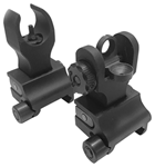 Samson Manufact 92462 Samson FFSFRSPKG Sight Set  Folding HK Front, A2 Rear Black Anodized for AR-15