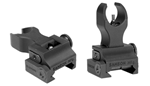 Samson Manufact 92715 Samson FXFHK Quick Flip A2 Front Folding Black Anodized for AR-15
