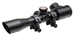 94959 Truglo TG8504TL Tru-Brite 4x 32mm Obj 22.5 ft @ 100 yds FOV 1" Tube Black Illumi