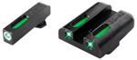 95500 Truglo TG13GL1A TFX Glock Low17/19/22/23/24/26/27/33/34/35/38/39 Green 3 Dot