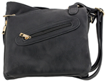 Bulldog Cases 95842 Bulldog BDP030 Cross Body Purse w/Holster Black Leather for Small Autos & Revolv
