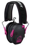 Gsm Outdoors 9587 GWP-RSEM-PNK WALKER'S RAZOR SLM ELEC MUFF BLK/PNK