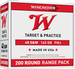 Winchester Ammu 97746 Winchester Ammo USA40W USA Centerfire 40 Smith & Wesson (S&W) 165 GR Full Metal