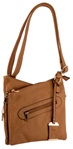 Bulldog Cases 98114 Bulldog BDP032 Cross Body Purse w/Holster Tan Leather for Small Autos & Revolver
