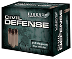 98420 Liberty Ammunition LACD357030 Civil Defense  357 Mag 50 gr Hollow Point (HP) 20