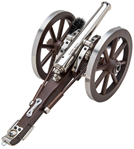 Traditions Inc 98722 Traditions CN8021 Mini Napoleon III Mini Cannon Breech 50 Cal 7.25" Cannon Fuse