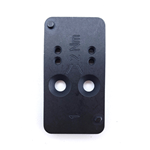 Heckler & Koch  HK 50254261 Optics Plate #1 Black HK VP9 w/Optic Cuts Steel Handgun
