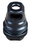 Silencerco  SilencerCo AC2627 ASR Muzzle Brake Black Steel with 5/8"-24 tpi Threads & Single