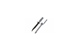 Glock KG039180 Field Knife  6.50" Fixed Clip Point Plain/Saw Black High Carbon S