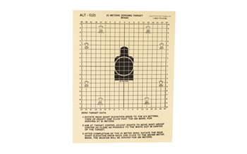 Action Targets 25 METER Action Target ALTC2100 Zeroing  Center Mass Tagboard Hanging 25 Meters 8.75" x 1