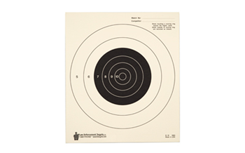 Action Targets BULLS-EYE Action Target B16100 NRA Slow Fire Bullseye Tagboard Hanging 25 yds Handgun 10.5