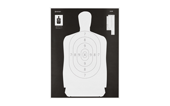 Action Targets REVERSEQUALIFIC Action Target B34R100 Qualification Reverse Silhouette Paper Hanging 25 yds 17.5