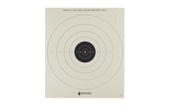 Action Targets TIMEDANDRAPIDFI Action Target B8100 Timed/Rapid Fire  Bullseye Heavy Paper Hanging 25 yds Handgu