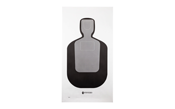 Action Targets STANDARD Action Target TQ19100 Qualification  Silhouette Paper Hanging 24" x 45" Black/Gr