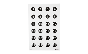 Action Targets COMMANDTRAINING Action Target VB24100 Training Military Command Circle Paper 23" x 35" Black/Whi