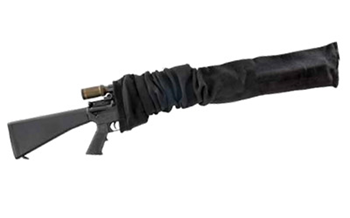 Allen TACTICAL Tac Six 13247 Tactical Rifle Sock  made of Knit with Black Finish, Silicone Trea