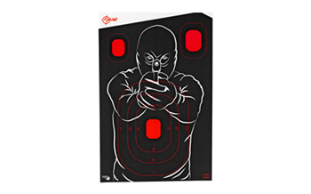 Allen EZAIMNON-ADHESI EZ-Aim 15249 Splash Reactive Target Bad Guy Silhouette Hanging Handgun 12" x 18"