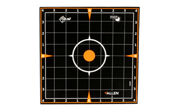 Allen EZ AIM ADHESIVE EZ-Aim 15301 Splash Reactive Target Self-Adhesive Paper Black/Orange Sight-In Gr