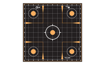 Allen EZ AIM ADHESIVE EZ-Aim 15314 Splash Reactive Target Self-Adhesive Paper Black Sight-In Grid 5 Pa