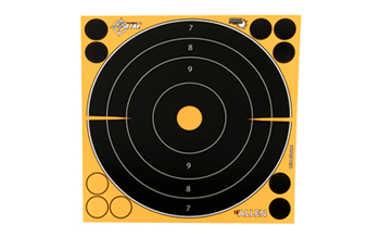 Allen EZ AIM ADHESIVE EZ-Aim 15316 Splash Reactive Target Self-Adhesive Paper Black/Orange 8" Bullseye