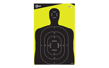 Allen EZAIMNON-ADHESI EZ-Aim 15330 Splash Reactive Target Silhouette Paper Hanging 12" x 18" Black/Yel
