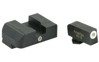 Ameriglo I-DOT AmeriGlo GL101 i-Dot Night Sight Set Tritium Green with White Outline Front, Gre