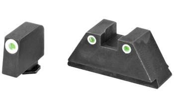 Ameriglo TALL SUPPRESSOR AmeriGlo GL329 Tall Suppressor Height Sight XL Set Tritium Green with White Outl
